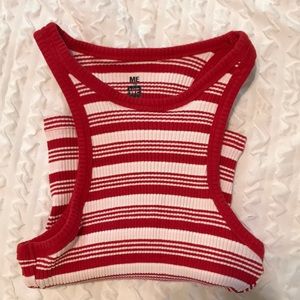 Tillys Red and White Halter Top